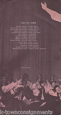 MOISEYEV DANCE COMPANY VINTAGE 1960s BALLET SHOW PROGRAM METROPOLITAN OPERA - K-townConsignments