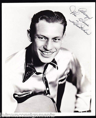 HAWKSHAW HAWKINS COUNTRY MUSIC SINGER VINTAGE AUTOGRAPH SIGNED STUDIO PHOTO - K-townConsignments