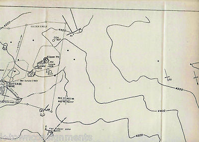 PEGASUS GOLD CORP SUITCASE MINE AREA VINTAGE MAP - K-townConsignments