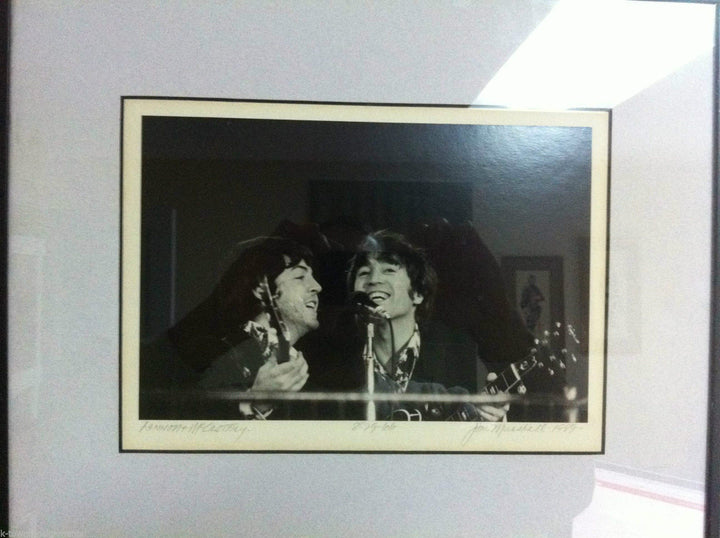 JOHN LENNON PAUL McCARTNEY ORIGINAL BEATLES CONCERT JIM MARSHALL PHOTOGRAPH 1966 - K-townConsignments