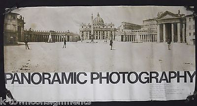 ST PETER'S SQUARE 1857 ORIGINAL VINTAGE GREY ART GALLERY PANORAMIC PHOTO POSTER - K-townConsignments