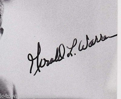 GERALD WARREN NIXON ADMINISTRATION PRESS SECRETARY AUTOGRAPH SIGNED PHOTOGRAPH - K-townConsignments