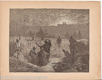 Return of the Ark Beth-shemesh 1870 Antique Bible Engraving Print Samuel VI - K-townConsignments
