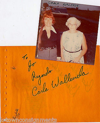 DIANE JORDAN & CARLA WALLENDA COUNTRY  MUSIC SINGER VINTAGE AUTOGRAPH SIGNATURES - K-townConsignments