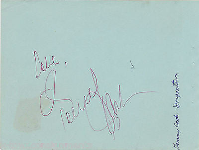 TOMMY CASH / CHARLY McLAIN COUNTRY MUSIC SINGERS VINTAGE AUTOGRAPH SIGNED PAGE - K-townConsignments