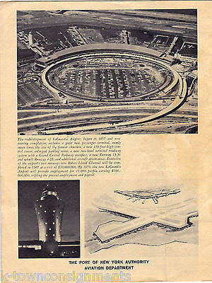 LA GUARDIA AIRPORT 1939-1964 VINTAGE 25th ANNIVERSARY NY NJ ILLUSTRATED BOOKLET - K-townConsignments