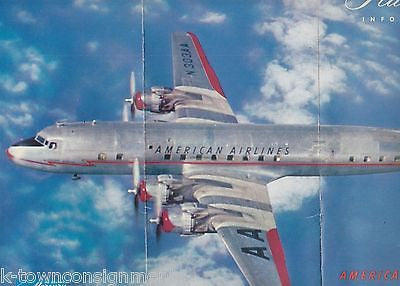 AMERICAN AIRLINES MERCURY GRAPHIC ADVERTISING BOARDING PACKET IN FLIGHT FLYERS - K-townConsignments