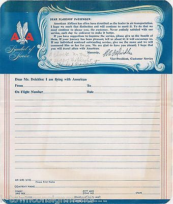 AMERICAN AIRLINES MERCURY GRAPHIC ADVERTISING BOARDING PACKET IN FLIGHT FLYERS - K-townConsignments