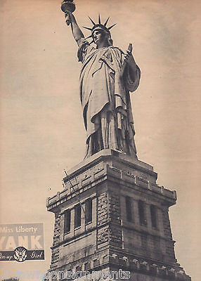 ATOMIC BOMB MUSSOLINI DEATH STATUE OF LIBERTY WWII YANK MAGAZINE SEPT 1945 - K-townConsignments