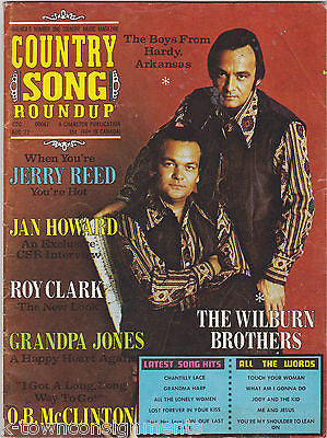 COUNTRY SONG ROUNDUP VINTAGE 1970s MUSIC MAGAZINE W/ JAN HOWARD WILBURNS & MORE - K-townConsignments