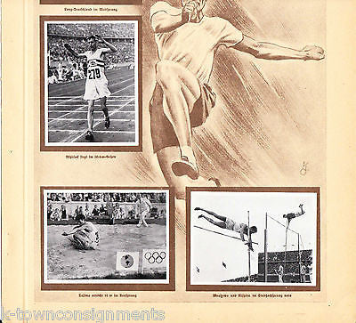 EARL MEADOWS USA GERMAN TRACK & FIELD OLYMPICS 1936 PHOTO CARDS POSTER PRINT - K-townConsignments