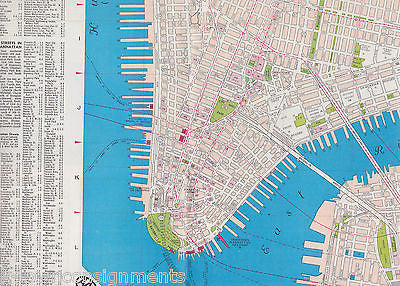 NEW YORK WORLD'S FAIR MANHATTAN VINTAGE GRAPHIC SOUVENIR TRAVEL MAP BROCHURE - K-townConsignments