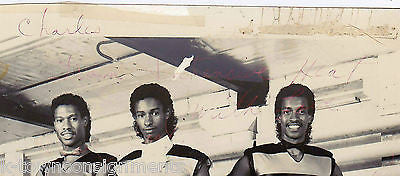 INTENSIVE HEAT LINDSEY BROS RB SOUL VINTAGE AUTOGRAPH SIGNED STUDIO PROMO PHOTO - K-townConsignments