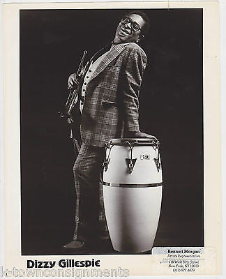 DIZZY GILLESPIE JAZZ BIG BAND TRUMPET MUSICIAN VINTAGE STUDIO PROMO PHOTO - K-townConsignments