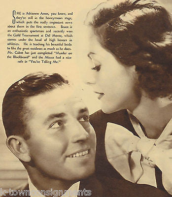 JOHN BOLLES BRUCE CABOT ADRIENNE AMES MOVIE ACTOR VINTAGE PROMO PHOTO PRINT 1935 - K-townConsignments