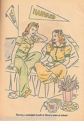 DEANNA DURBIN & HER TRUNK FULL OF CLOTHS COLORING BOOK UNIVERSAL PICTURES STAR - K-townConsignments