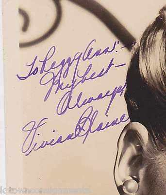 VIVIAN BLAINE GUYS & DOLLS SINGER ACTRESS VINTAGE AUTOGRAPH SIGNED STUDIO PHOTO - K-townConsignments
