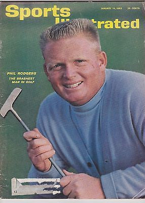 PHIL RODGERS PRO GOLF VINTAGE SPORTS ILLUSTRATED NEWS MAGAZINE JAN 1963 - K-townConsignments