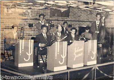 JOHNNIE JOHNSTON EARLY BIG BAND MUSICIAN VINTAGE STAGE ORCHESTRA SNAPSHOT PHOTO - K-townConsignments
