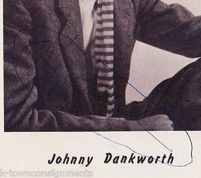 JOHN DANKWORTH JAZZ SAXOPHONE MUSICIAN VINTAGE AUTOGRAPH SIGNED PHOTO PRINT - K-townConsignments