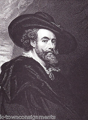 Peter Paul Rubens Flemish Painter Vintage Portrait Gallery Poster Print - K-townConsignments