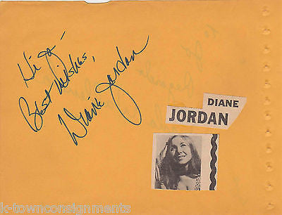 DIANE JORDAN & CARLA WALLENDA COUNTRY  MUSIC SINGER VINTAGE AUTOGRAPH SIGNATURES - K-townConsignments