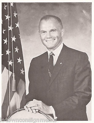 John Glenn American Space Astronaut Vintage Portrait Gallery Poster Photo Print - K-townConsignments