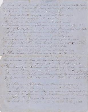 SOUTHERN WAGON HAND-WRITTEN CONFEDERATE CIVIL WAR POEM - K-townConsignments