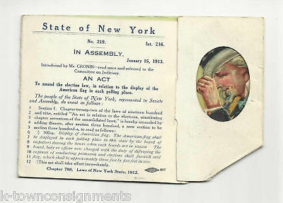 JAMES MONTGOMERY FLAGG AUTOGRAPH SIGNED UNCLE SAM PATRIOTIC ADVERTISING CARD - K-townConsignments