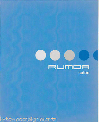 RUMOR HAIR SALON NEW YORK ORIGINAL PROMO ADVERTISING & PHOTO PACKET - K-townConsignments
