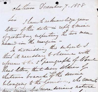 MAJOR GENERAL EYRE NOTTINGHAM SHERIFF ROYAL NAVY COURTS-MARTIAL LETTER 1895 - K-townConsignments