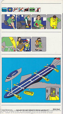 BRITISH AIRWAYS BOEING 747 IN-FLIGHT CABIN SAFETY ON BOARD GRAPHIC INSERT - K-townConsignments