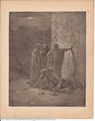 Fate of Jezebel 1870 Antique Bible Engraving Print Kings IX - K-townConsignments