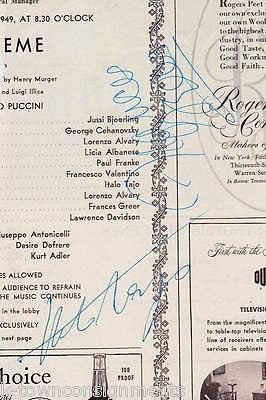 ITALO TAJO / FRANCES GREER OPERA SINGERS VINTAGE AUTOGRAPH SIGNED PROGRAM PAGE - K-townConsignments