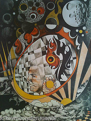 Celestial Orbs Abstract Outter Space Vintage Graphic Pop Art Poster Print - K-townConsignments