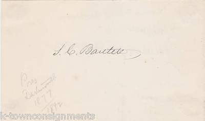 REV. SAMUEL BARTLETT DARTMOUTH COLLEGE PRESIDENT VINTAGE AUTOGRAPH SIGNATURE - K-townConsignments
