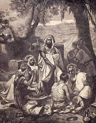 Joseph's Brothers 1870s Antique Bible Engraving Print - K-townConsignments