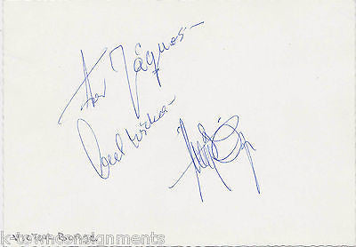 VICTOR BORGE DANISH COMEDIAN MUSIC CONDUCTOR VINTAGE AUTOGRAPH SIGNED CARD - K-townConsignments