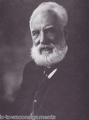 Alexander Graham Bell Great Inventor Vintage Portrait Gallery Poster Photo Print - K-townConsignments