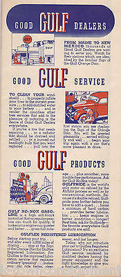 BALTIMORE MARYLAND GULF OIL VINTAGE GRAPHIC SOUVENIR TRAVEL CITY MAP - K-townConsignments