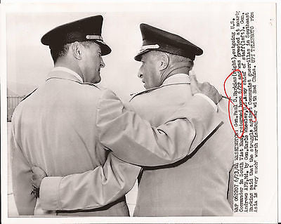 PAUL D HARKINS PRESS PHOTO GENERAL PATTON WORLD WAR II WWII WASHINGTON DC 1960S - K-townConsignments