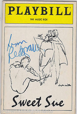 LYNN REDGRAVE SWEET SUE ACTRESS AUTOGRAPH SIGNED PLAYBILL W/ MARY TYLER MOORE - K-townConsignments