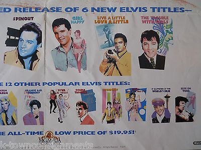 ELVIS PRESLEY JAILHOUSE ROCK VINTAGE MGM MOVIE RELEASES ADVERTISING PROMO POSTER - K-townConsignments