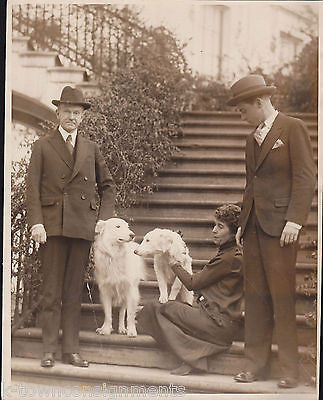 Coolidge Presidential Dogs Rob Roy & Prudence Vintage 1920s News Press Photo - K-townConsignments