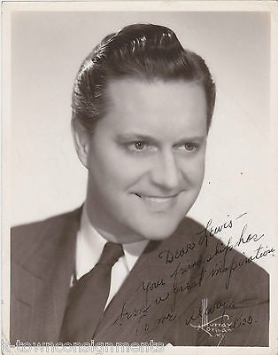 BOB HART EARLY BIG BAND MUSICIAN VINTAGE AUTOGRAPH SIGNED MURRAY KORMAN NY PHOTO - K-townConsignments