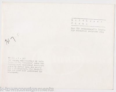 LUFTHANSA AIRWAYS BOEING 747 JET AIRPLANE VINTAGE AIRLINE ADVERTISING PHOTO - K-townConsignments