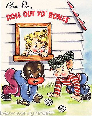 Get Well Soon Roll Out Yo Bones Gambling Vintage Pharmaceutical Get Well Card - K-townConsignments