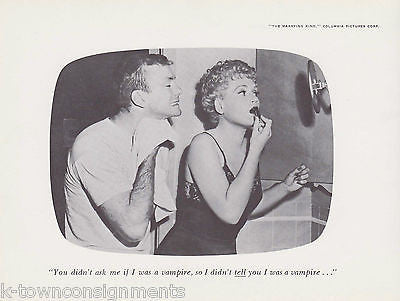 VAMPIRE MOVIE HUMOR DECOR VINTAGE 1960s PHOTO PRINT - K-townConsignments