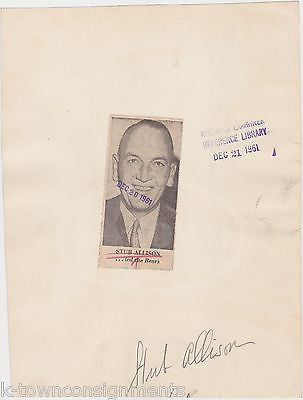 STUB ALLISON BERKELEY BEARS FOOTBALL COACH VINTAGE NEWS PRESS PHOTO 1961 - K-townConsignments
