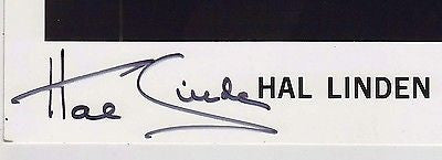 HAL LINDEN BARNEY MILLER TV & MOVIE ACTOR VINTAGE AUTOGRAPH SIGNED PROMO PHOTO - K-townConsignments